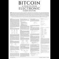 Bitcoin Whitepaper Poster A4