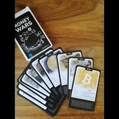 Money Wars Geldquartett Kartenspiel Geschenk Spaß Quartett Quiz Bitcoin Card Game